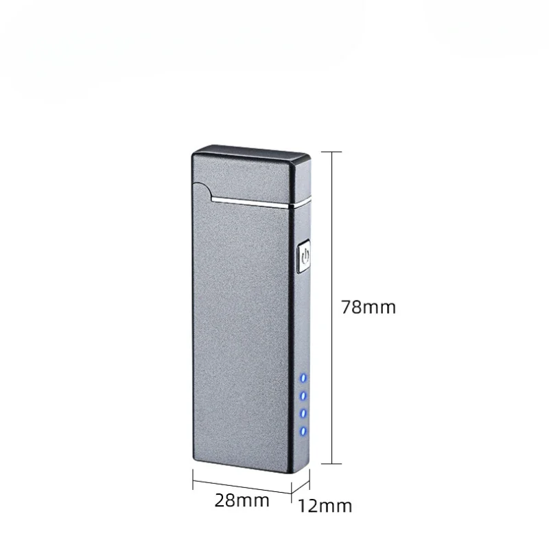 Windproof USB Rechargeable Lighter Metal Portable Outdoors Piezo Electric Lighter Plasma Dual ARC Lighters Gadgets for Men