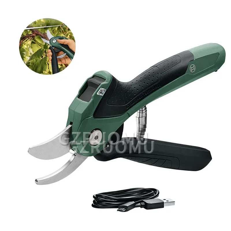 3.6V Cordless Smart Pruning Shears Garden Fruit Tree Secateurs USB Rechargeable Floral Artist Electric Pruner Machine Easy Prune