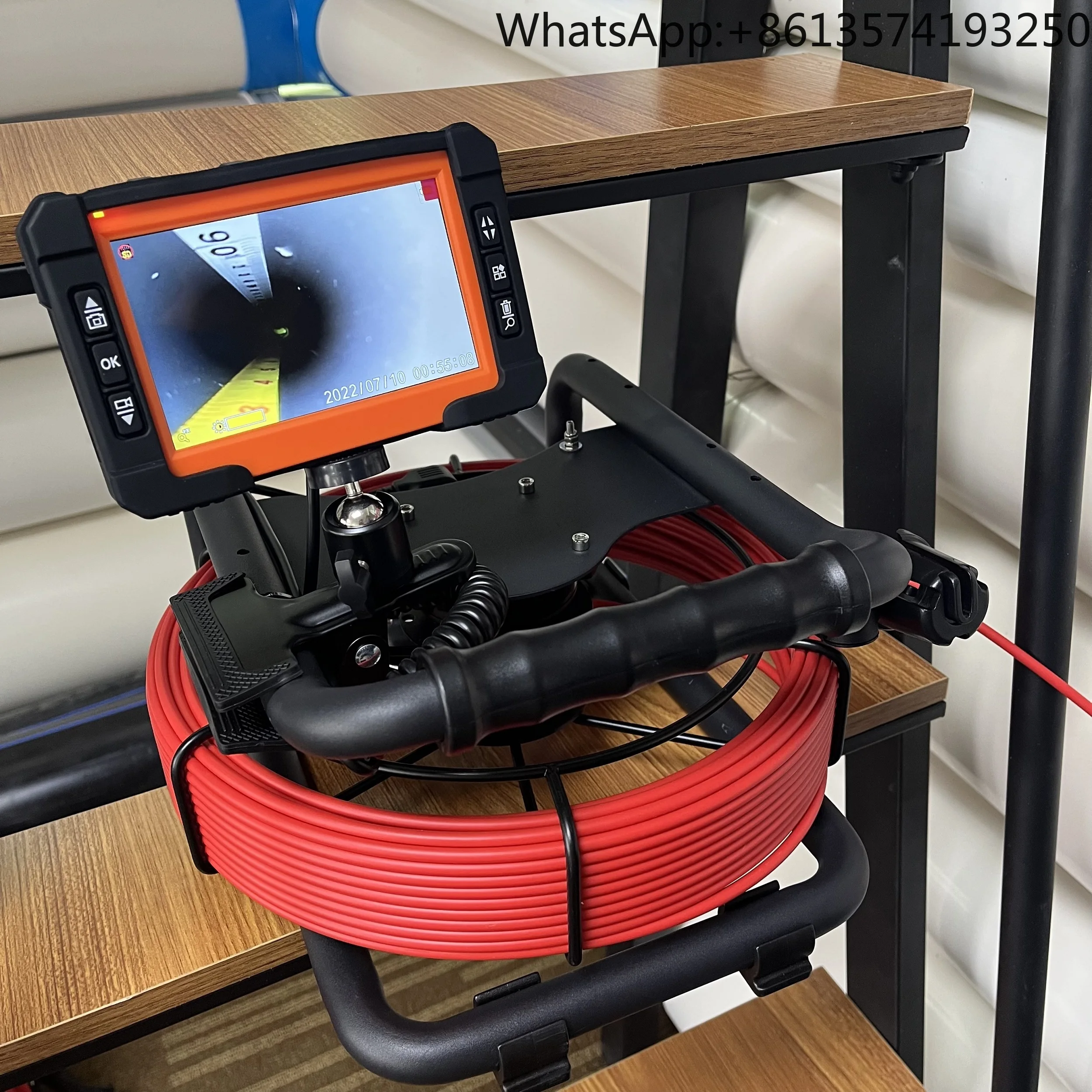 

Sewer Drain Sewage Drainage HD Pipe Inspection CCTV Camera Qy6565 (10m) Dia. 5.3mm Cable 21mm Camera with 5" Split Monitor