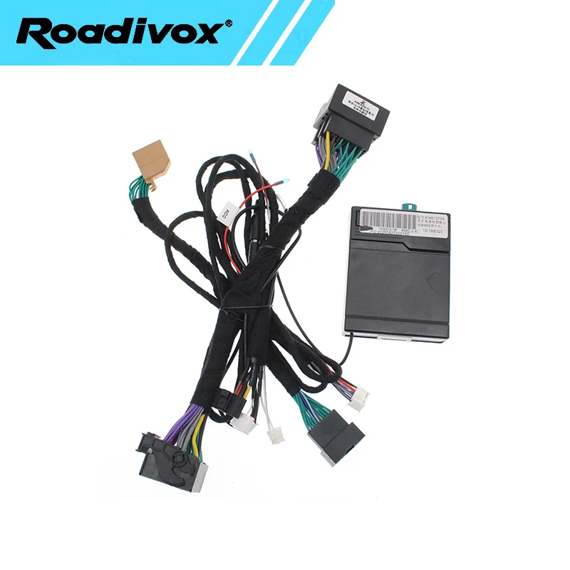 16pin Android Car Radio Wire Harness Power cable Adapter Canbus decoder box For Audi Q3 2012 2018 Low Trim