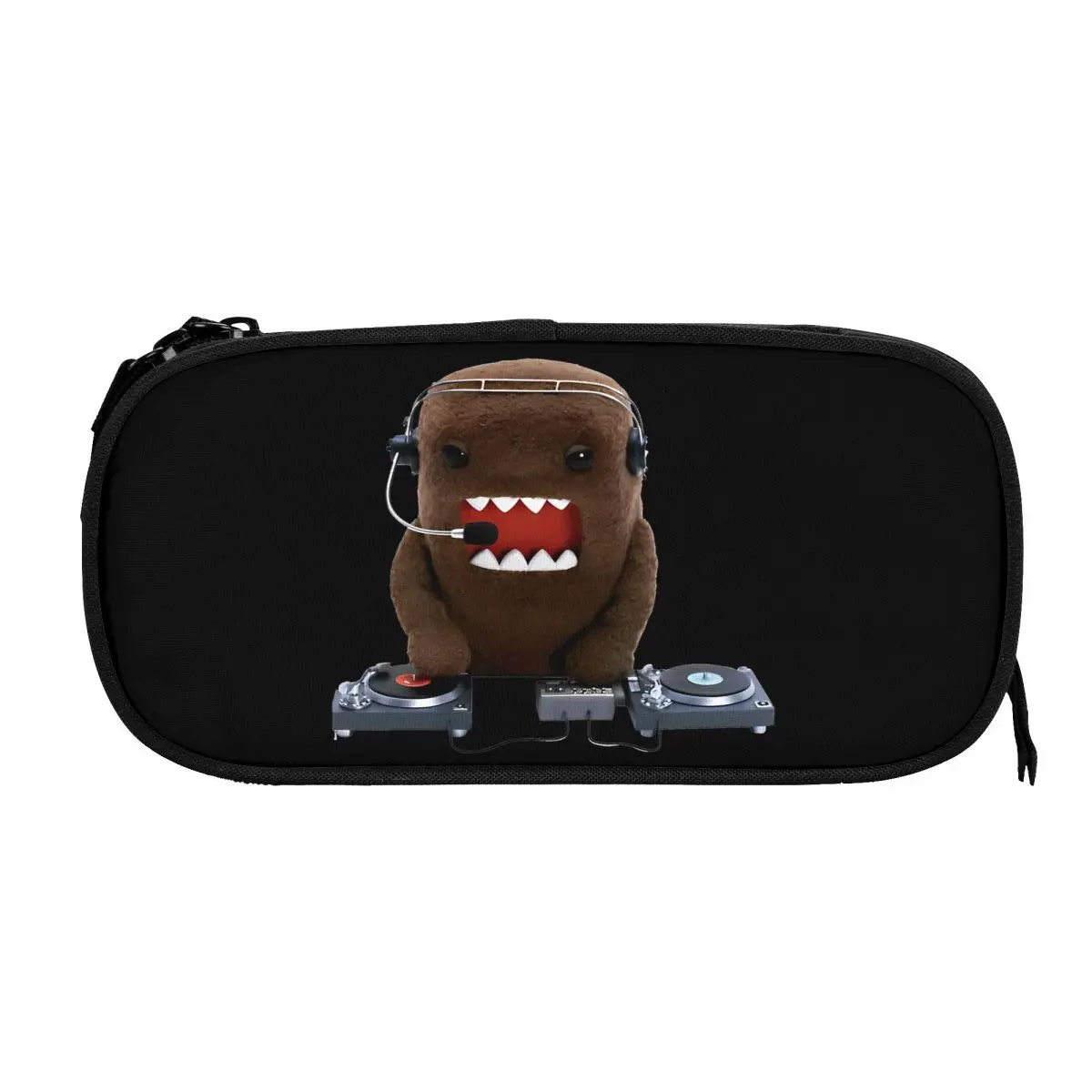 DJ Domo Kun Doll Pencil Case Classic Pen Bag Kids Large Storage Students School Gift Pencilcases