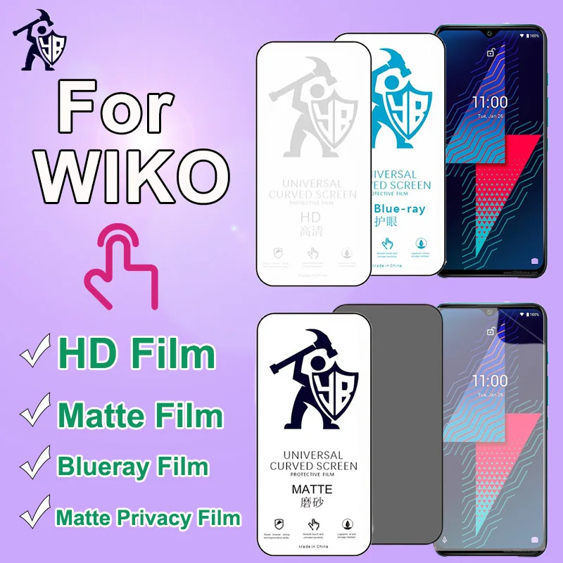 Full Cover Film For Wiko T3 T10 T50 Y50 Y51 Y60 Y62 Y81 Screen Protector For Wiko Power U10 U20 U30 View 2 3 4 5 TPU Membranes