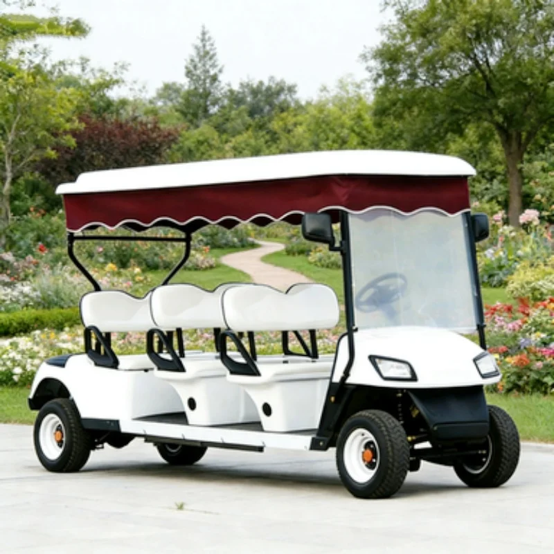 Electric Golf Cart Equipped 5KW Motor Powerful Performance Suitable For Off-Road/All-Terrain Driving Rain Cover Off Road Tires