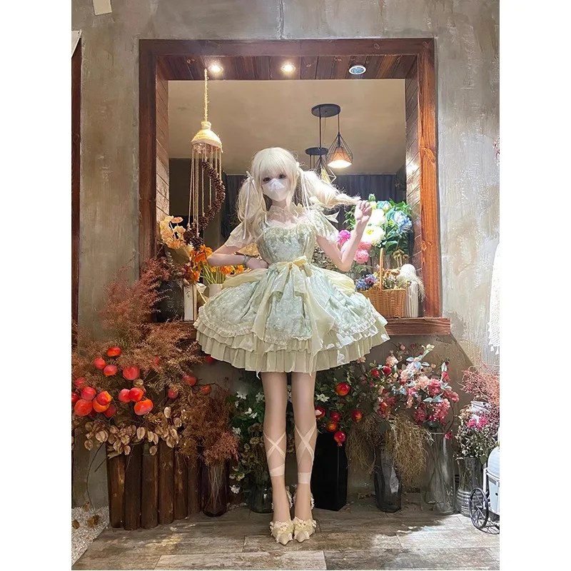 

Chinese Sle Lolita Pepper Adult Princ Summer Dr Daily Wear Hanfu Costume Ele Classy Faionable Skirt