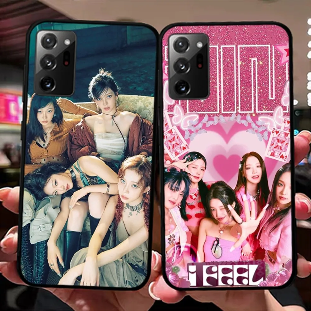 Kpop G-GIDLE I FEEL Beautiful Phone Case For Samsung Note 8 9 10 20 pro plus lite M 10 11 20 30 21 31 51 A 21 22 42 02 03