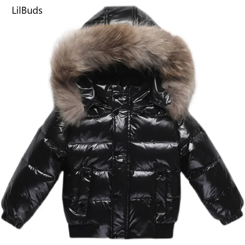 2024 Kids Children\'s down Jacket for Boys Girls Clothing Korean Thick Winter Windproof Waterproof Warm White Clothes Outerwear