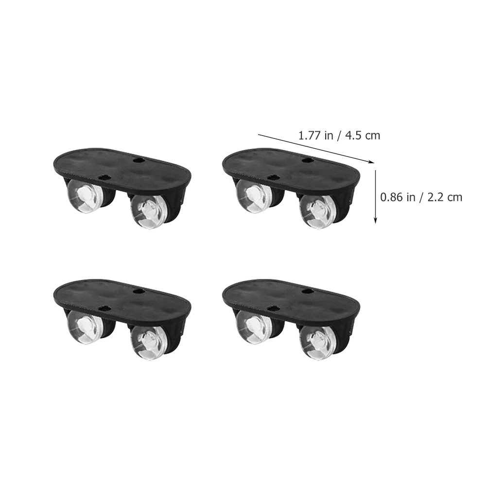 

8pcs Non-Swivel Casters Wheels Furniture Accessories Sticky On Mini Caster For Trash Can Storage Box Kitchen Appliances Self
