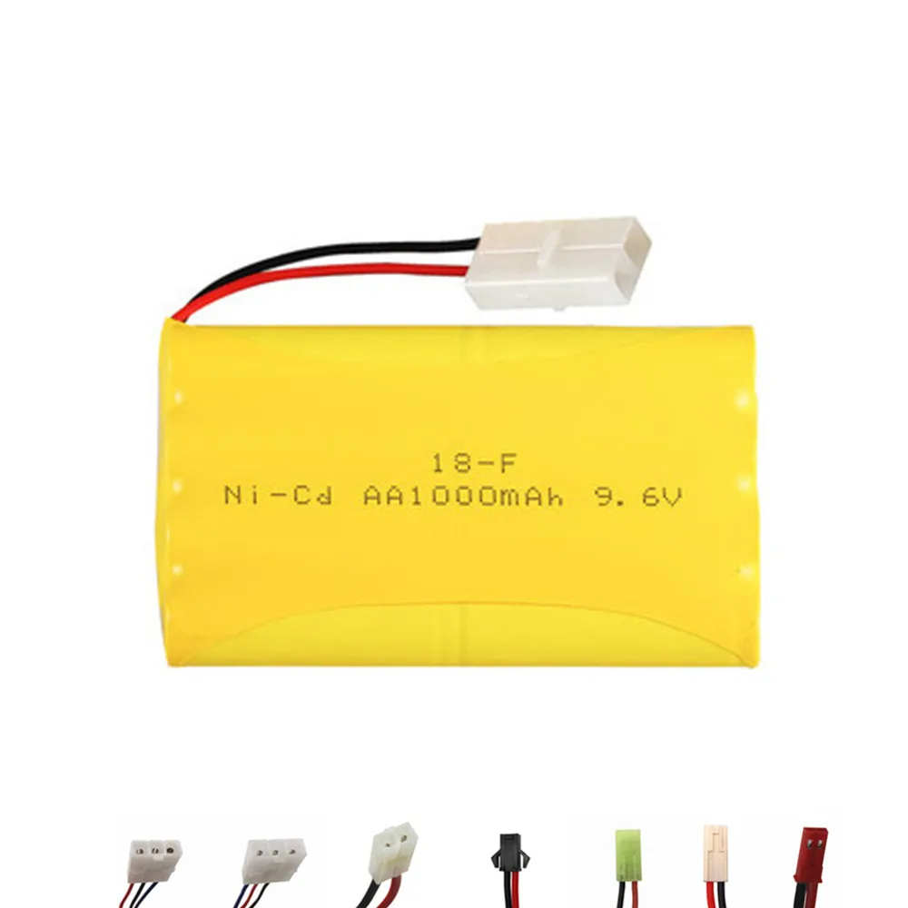 9.6V 700mAh 800mAh 1000mAh 1400mah 1800mAh 2400mAh 2800mAh Akumulator Ni-Cd / Ni-MH do zabawek RC Samochody łodzie pistoletowe obiekty bezpieczeństwa