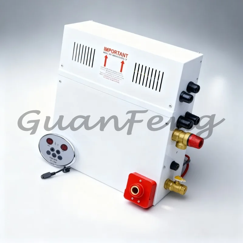 4.5‑18KW Digital Display Steam Generator, 220V 380V Multi‑Power Steam Heating Machine for Household Sauna Bath Shower Room