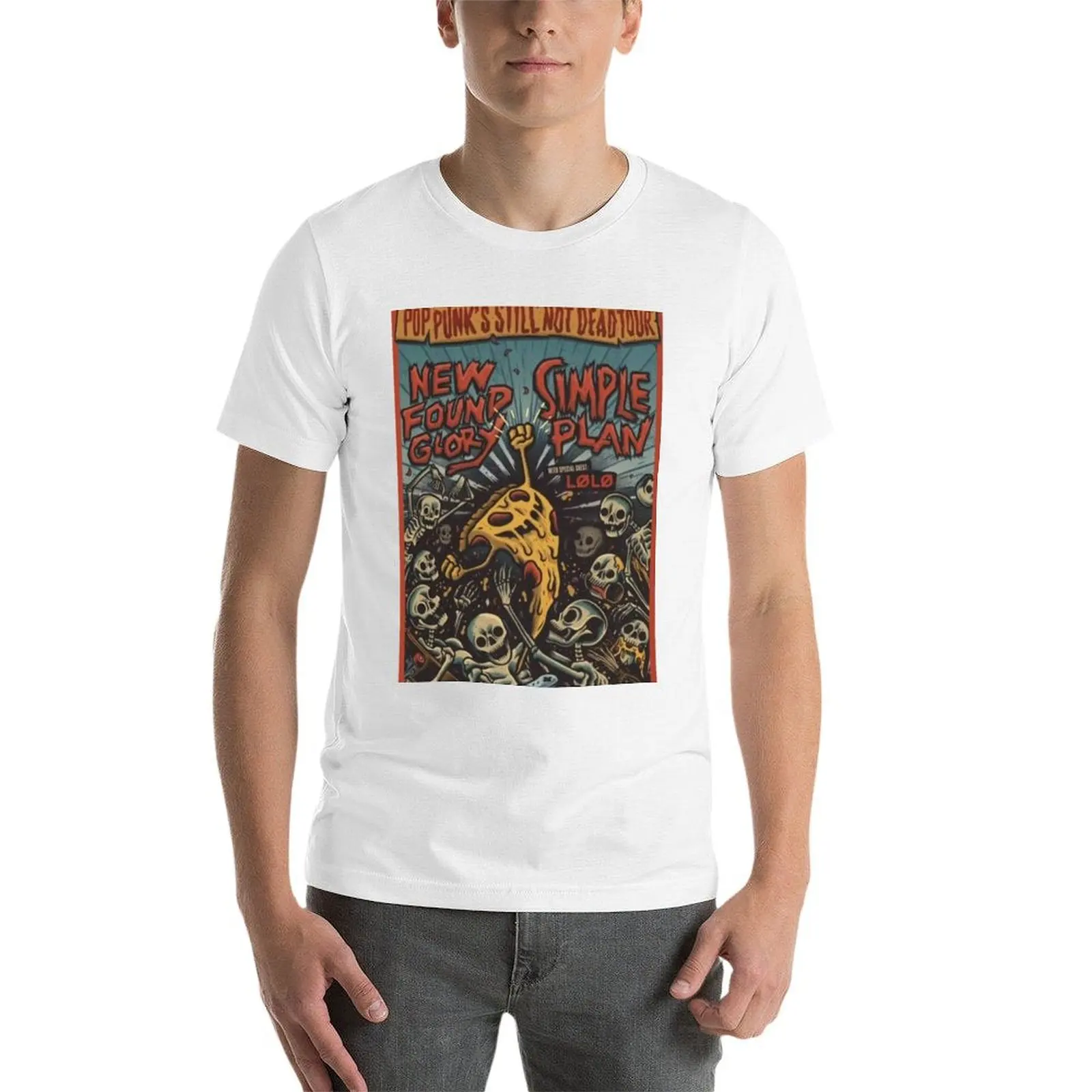 تي شيرت Simple Plan 2 تي شيرت رجالي برسوم جرافيك تي شيرت أساسي