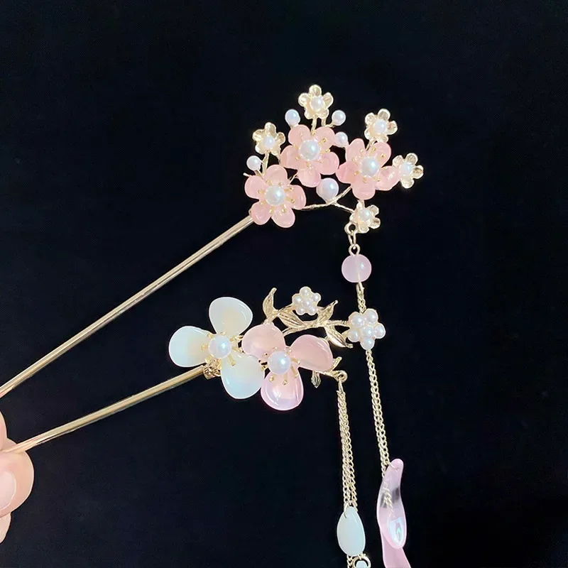 High grade antique hairpin, tassel flower hairpin, female headdress, Hanfu Qipao hairpin, step swaying accessories - Image 2