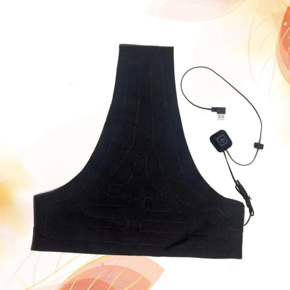 

Электрический жилет с подогревом от USB, 3 уровня регулировки нагрева, для облегчения боли, быстрый нагрев, смесь химического волокна и хлопка, унисекс