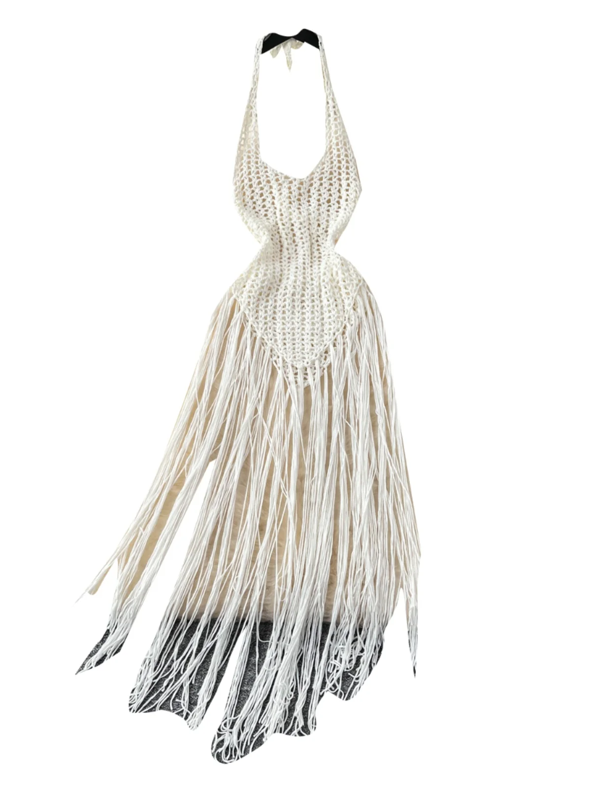 Vestido Sexy con cuello calado y ribete de punto para mujer, Top versátil adeazante para chica, Top de vacaciones, falda ac...