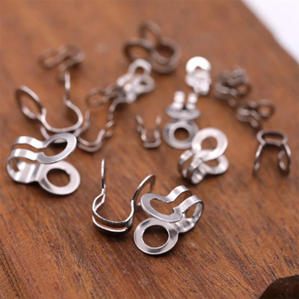 

40pcs Diy Charm Buckle Titanium Steel Clasp 2Mm 2.4Mm 3.2Mm 4Mm Chain Connector For Jewelry Making Craft Accessory Findings