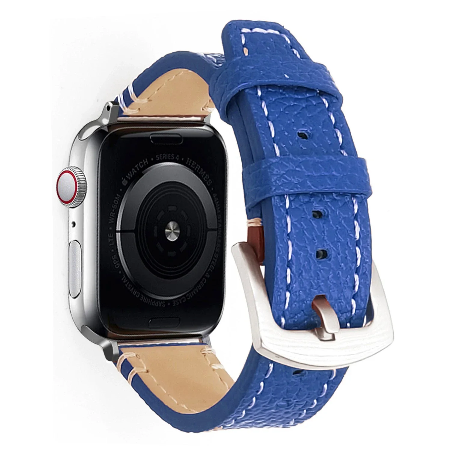 سميكة حلقة من جلد حلقة حزام لساعة أبل 10 9 8 7 6 5 SE الترا 49 مللي متر حزام ساعة جلد ل iwatch 3 4 44 مللي متر 45 مللي متر سوار