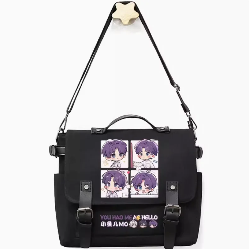 Love and deepspace Xavier Anime Bag Belt Decoration School Bag Fashion Leisure Teenagers Student Messenger Handbag