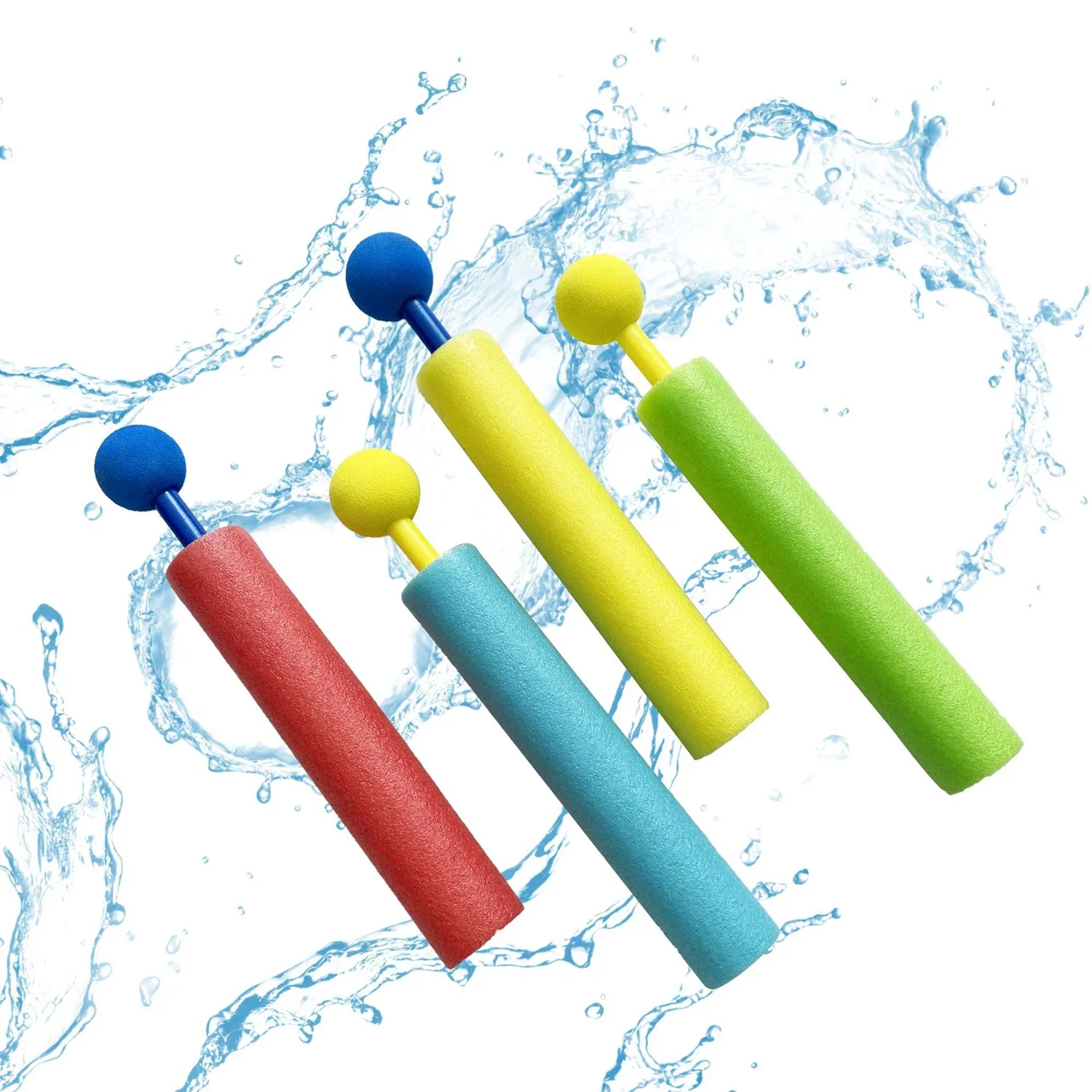 مدفع المياه من نوع سحب الأطفال مدفع المياه أسطوانة مستقيمة رغوة مادة إيفا في الهواء الطلق رذاذ الماء على الشاطئ لون عشوائي #1