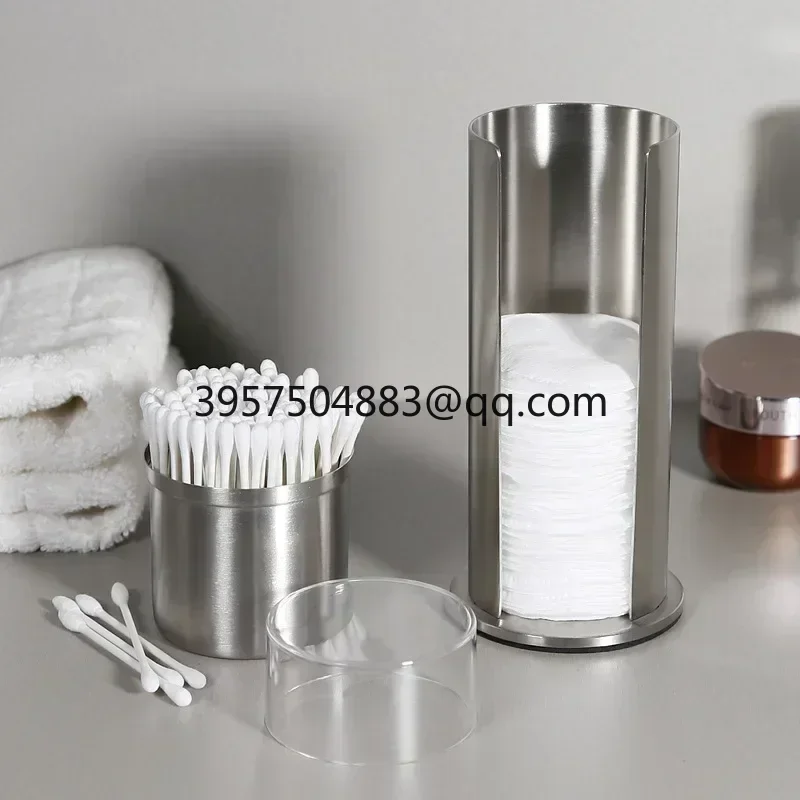 Cotton swab holder, pad dispenser, container, storage box, cotton swab makeup organizer, metal bottle cap