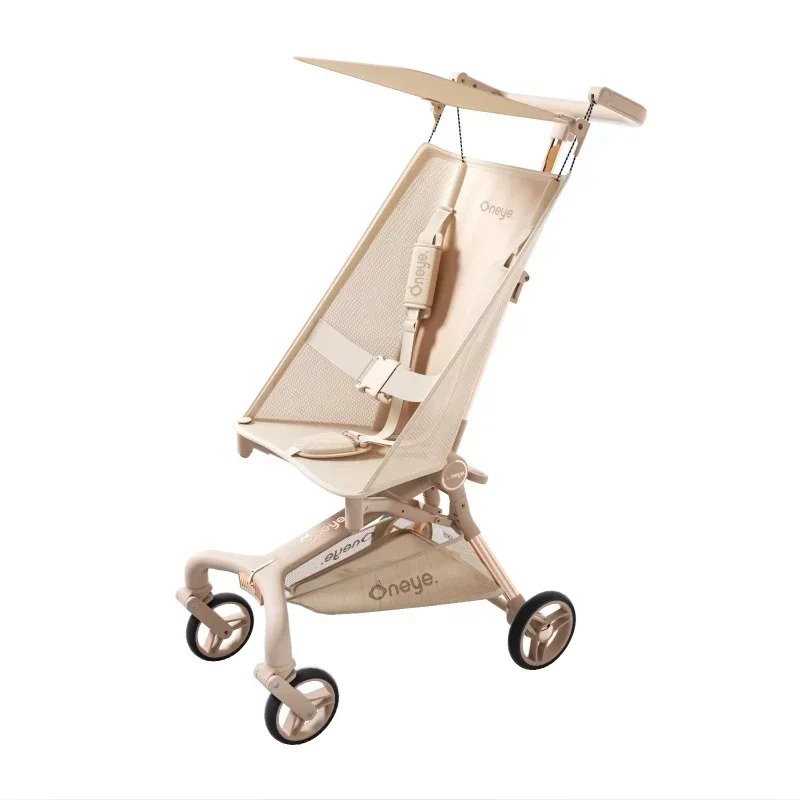 Foldable Ultra-light Stroller Portable Pocket Baby Stroller High View Baby Stroller Lightweight Four-wheel Baby Carriage