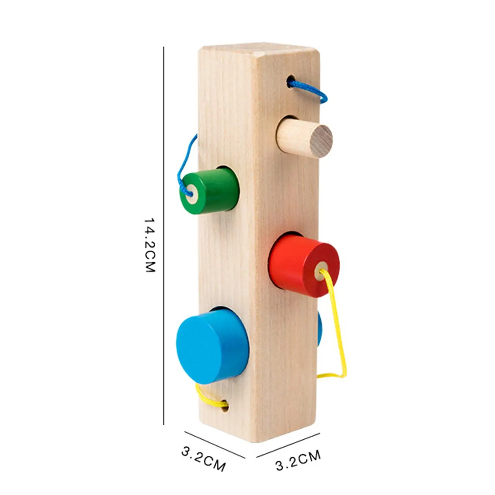 Montessori-Formblöcke, Hand-Auge-Koordination, zylindrisches Paarungsspielzeug für das Spiel