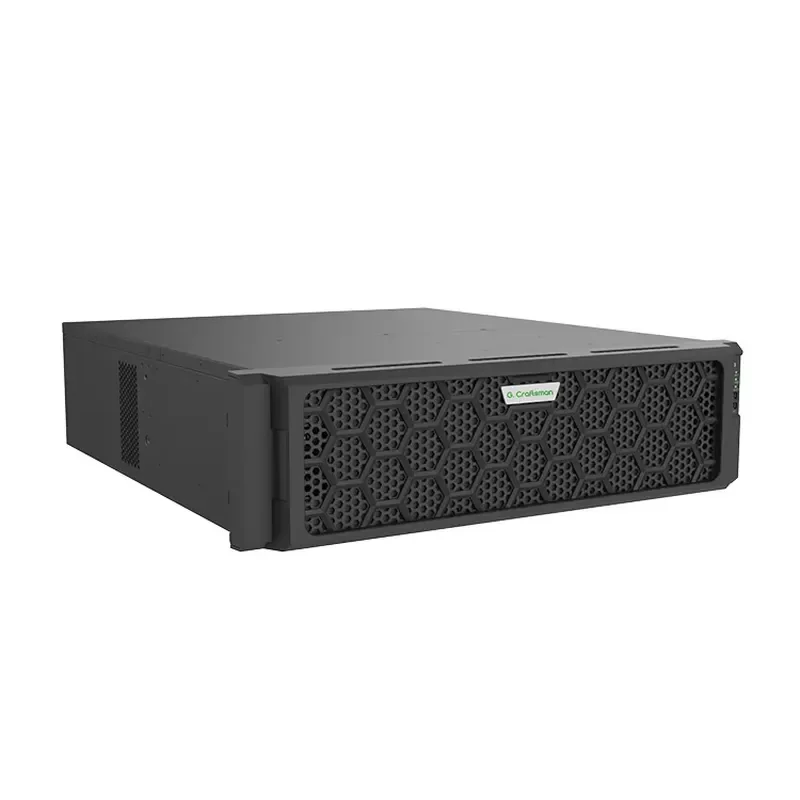 GU-N12256H24S 12MP 4K 8MP 256-channel NVR network video recorder with 24 SATA interfaces, supports IP camera monitoring