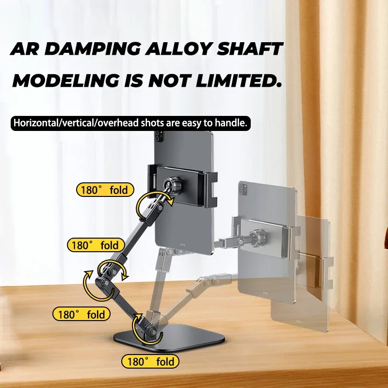 

Adjustable Mobile Phone Tablet Stand 360 Retractable Foldable Lazy Bracket Support for Desktop Live Office Watching Tv Stand