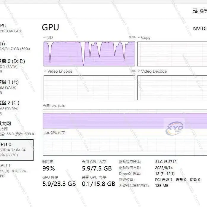 P4 8g Video Memory Video Codec Gpu Computing Card 75w Low Power Consumption Artificial Intelligence