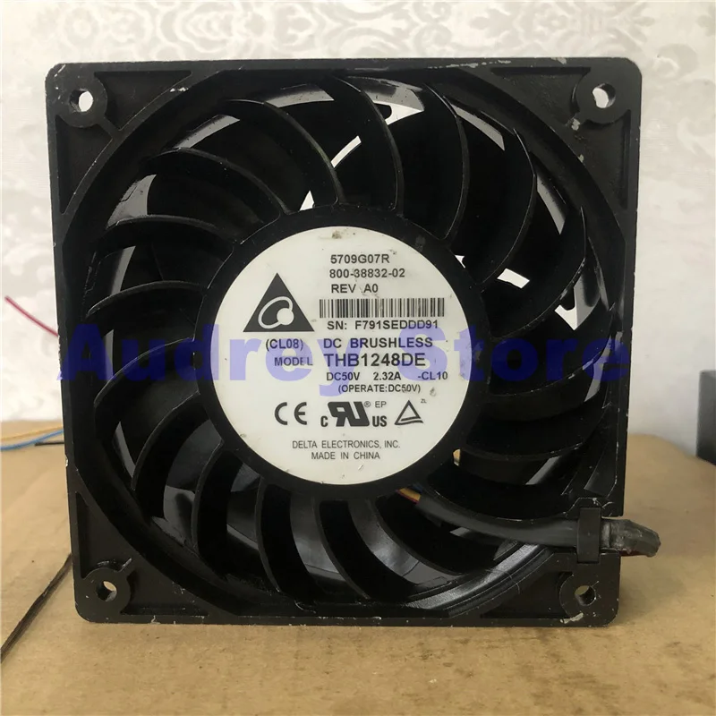 

Original Delta 12CM 12038 50V 2.32A THB1248DE Double ball windstorm Metal frame cooling fan Air blower