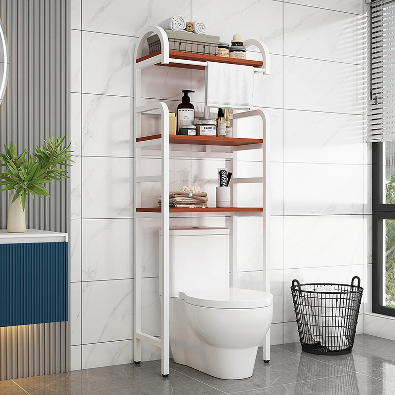 

Toilet above toilet rack High end toilet storage