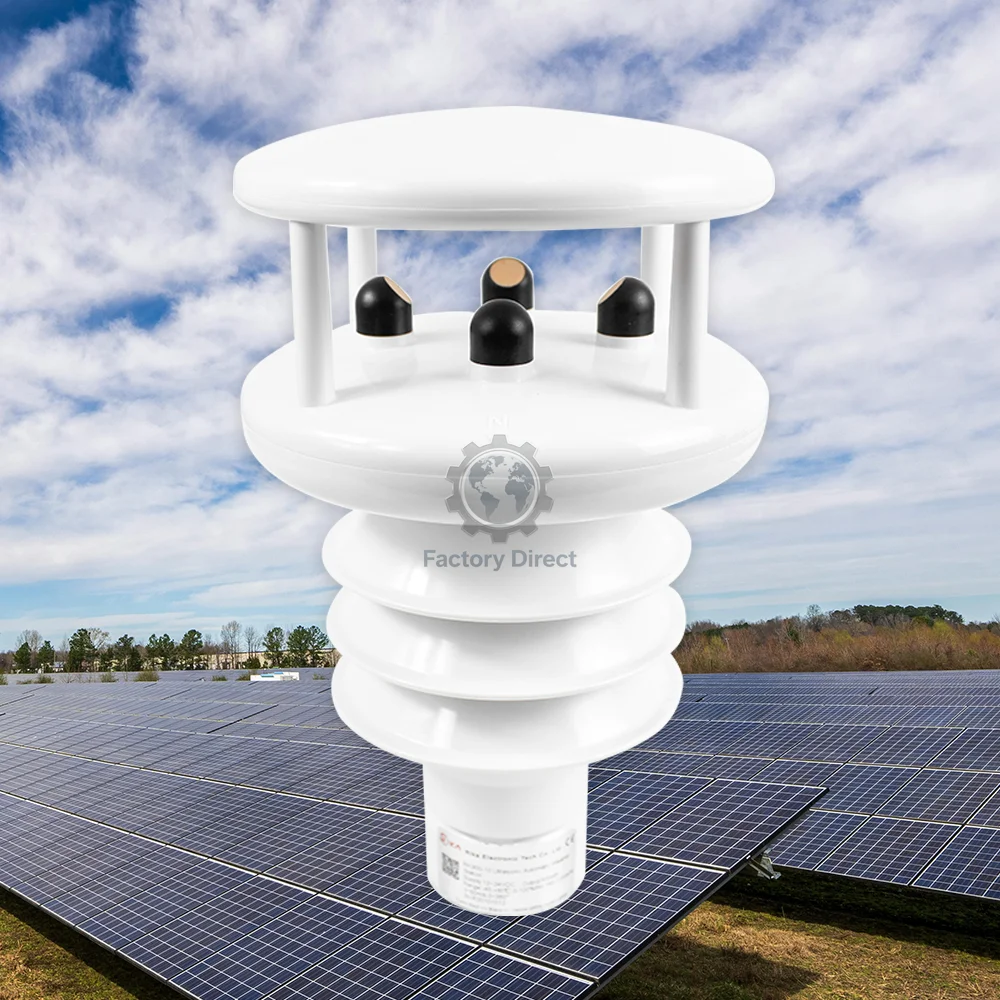 RK900-10 Solar Radiation Illuminance Dust Concentration Radar Precipitation Rainfall Sensor Automatic Ultrasonic Weather Station