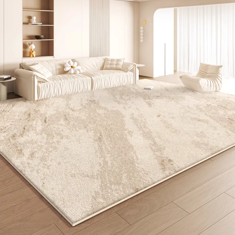Cream Style Rugs for Bedroom Thick Anti-slip Cloakroom Floor Mat Large Area Living Room Decoration Carpet Fluffy Soft Lounge Rug