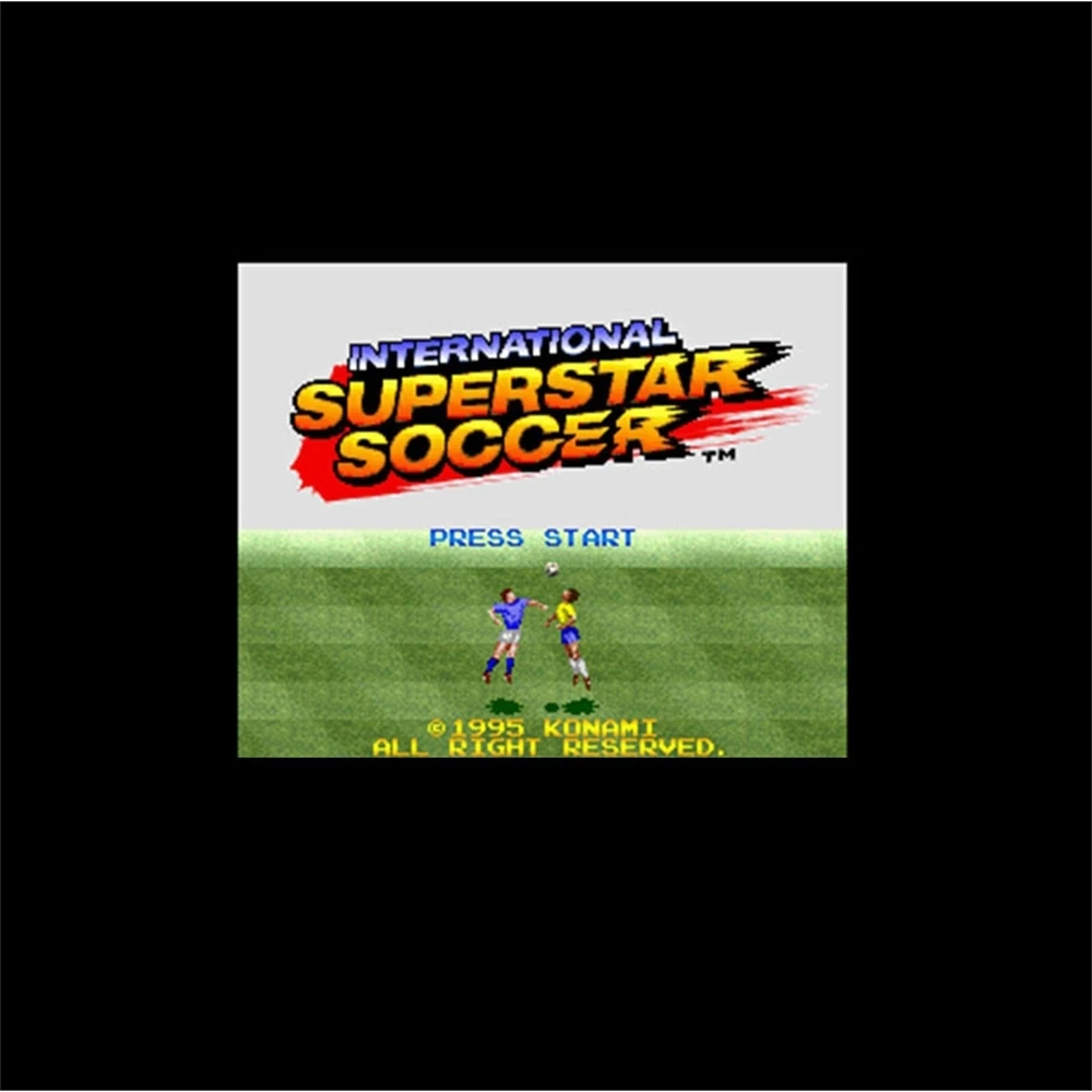 

International Superstar Soccer NTSC Version 16 Bit 46 Pin Big Gray Game Card For USA Game Players