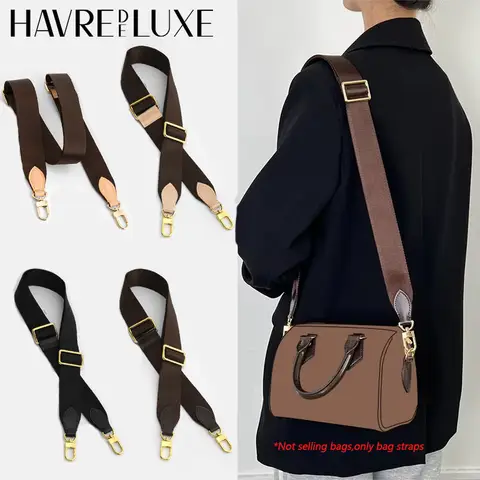 Canvas Adjustable Bag Strap For LV Speedy20 Shoulder Strap Fashion Replacement Bag Belts Handle Crossbody Strap Bag Accessories