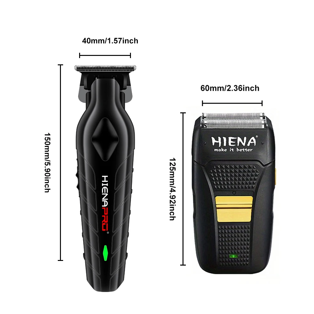 Professional men's electric hair clipper, T cutter head zero gap trim, men's electric razor, small and convenient for family use