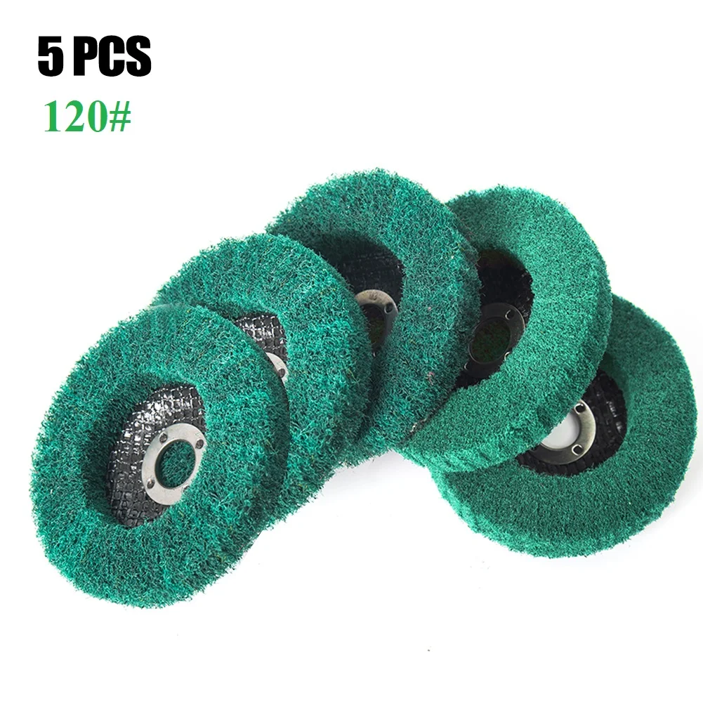 

Perfect for Metal Finishing and Polishing - 5PC 4in Flap Discs with 320 Fine Grade Grit and Aluminum Oxide Abrasive