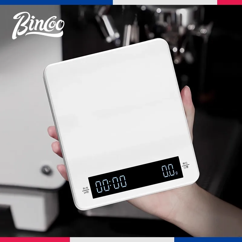 Bincoo Hand Brewed Coffee Electronic Scale Kitchen Household Coffee Desk Scale Baking Measurement Accurate Electronic Weighing