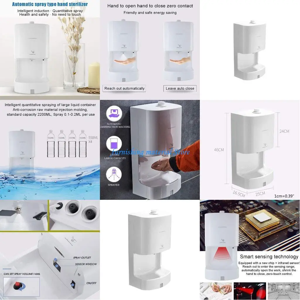 

Y5GD Disinfectant Dispenser Mist Wall-mount Auto Soap Dispenser