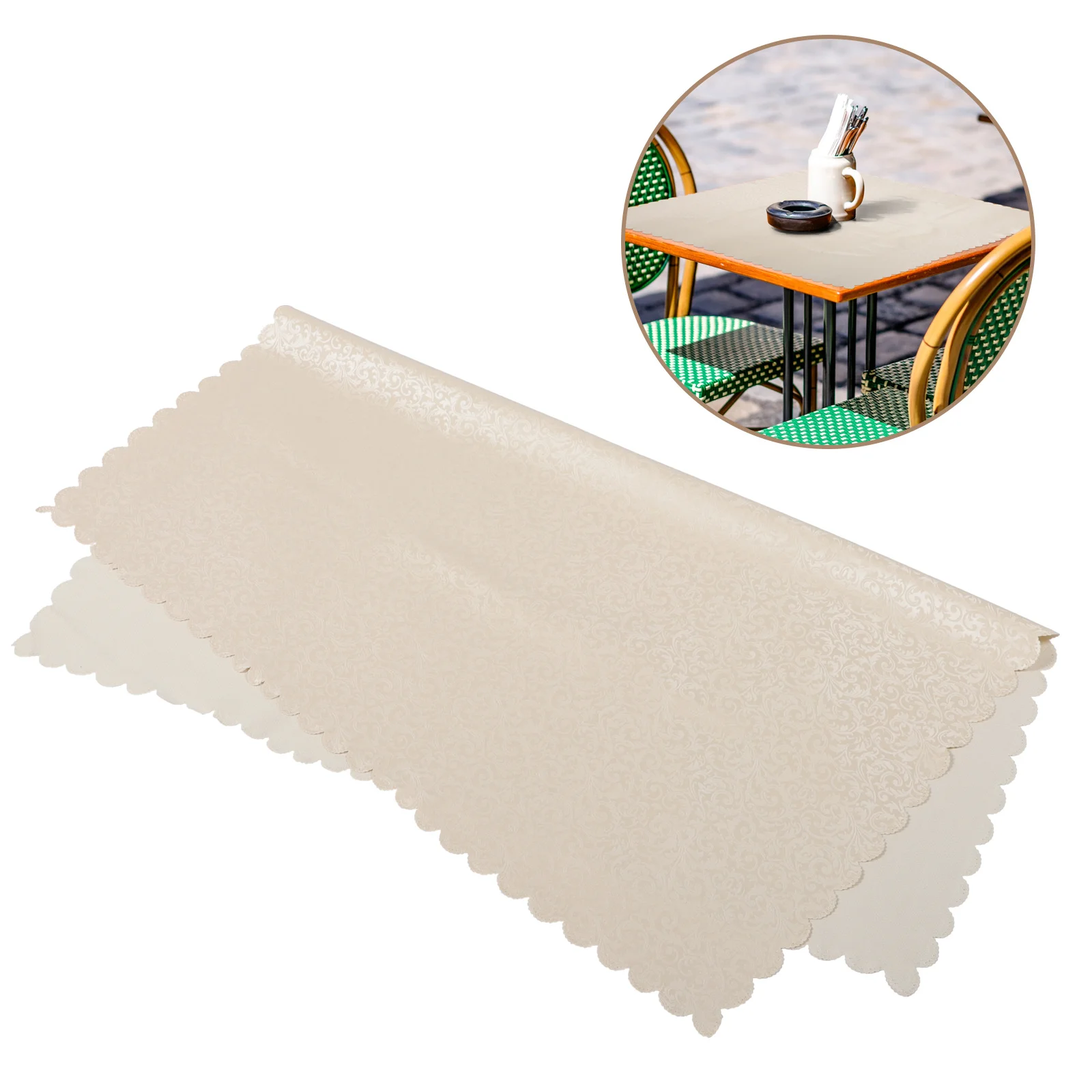 

PVC Table Cloth Waterproof Oil-Proof Dirt-Resistant Table Protector for Home Restaurant Hotel Decoration Living Room Bedroom