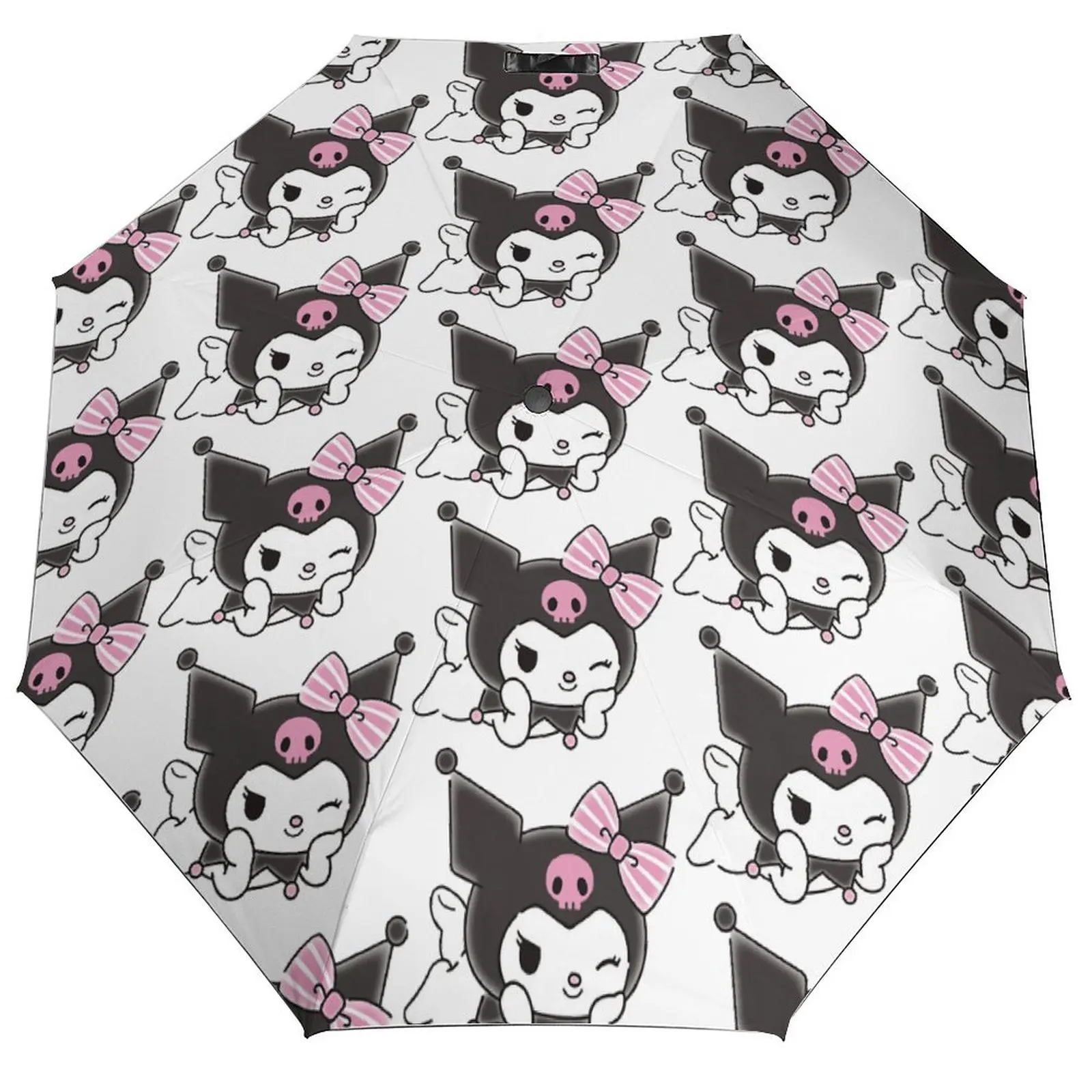 

Kawaii Kuromi Зонт Автоматический Зонт Для Мужчин Женщин Стильный Графический Складной Зонт Для Гольфа
