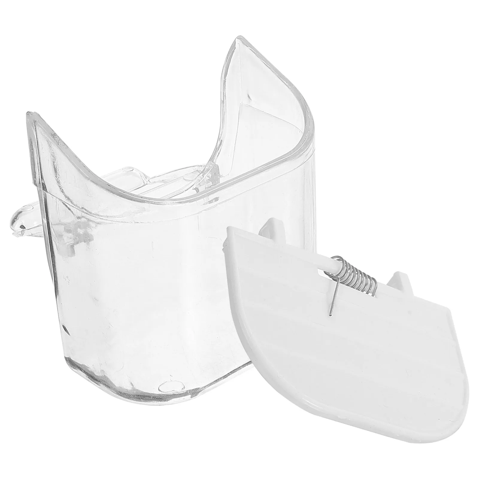 

Anti Spill Food Box Bird Cage Feeder Large Capacity Easy Clean Simple Design Sturdy Material Plastic Bowl Pet Bird Parrot Rabbit