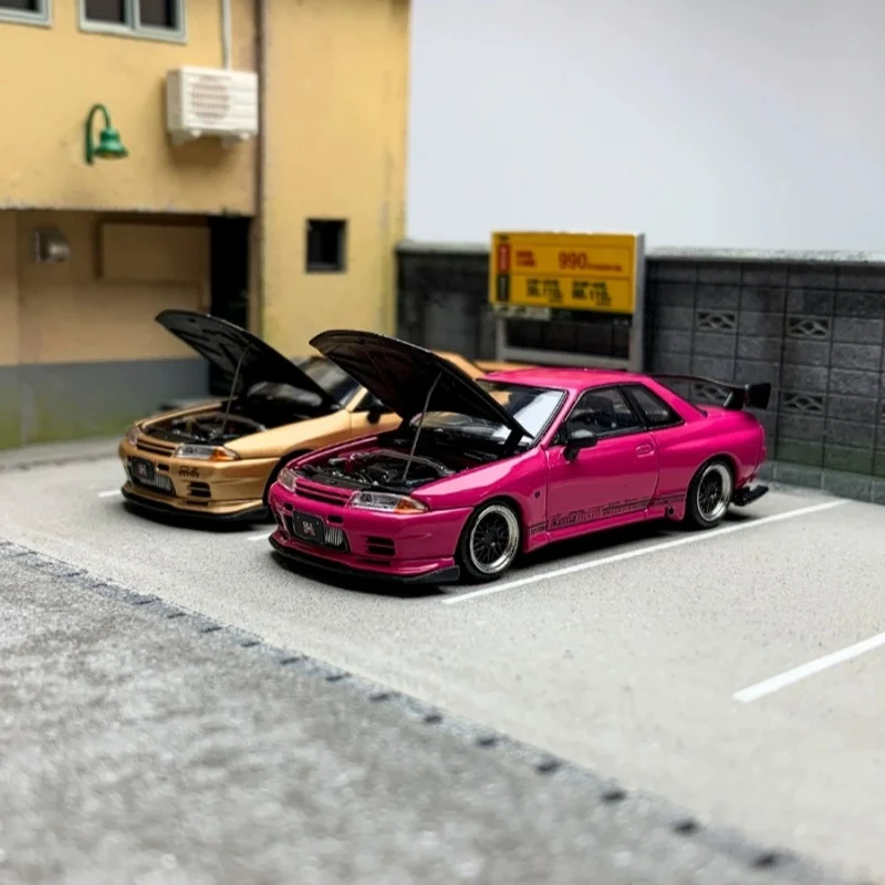 FH 1:64 Skyline GTR 3rd generation R32 modified alloy car model