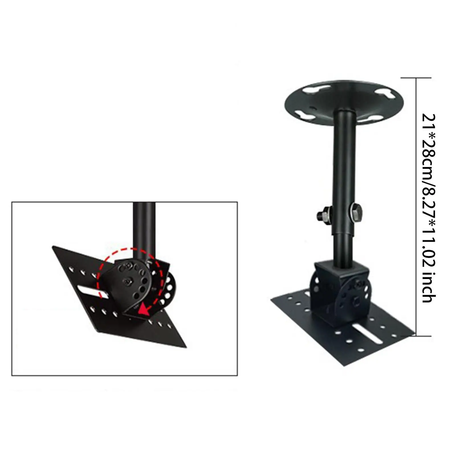 Монтажный кронштейн для динамика, аксессуар для ванной комнаты, простая установка, поддержка до 40 кг, сверхмощный вращающийся кронштейн для динамика, подставка