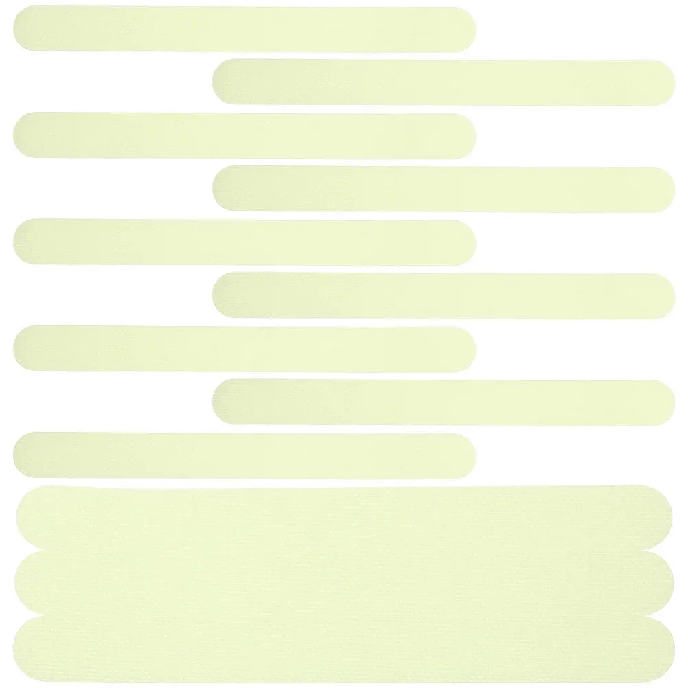 48Pcs Self-Adhesive Stair Safety Strips Waterproof Non-Skid Tapes with Reflective Glow for Wood Tile Metal Surfaces Easy Install
