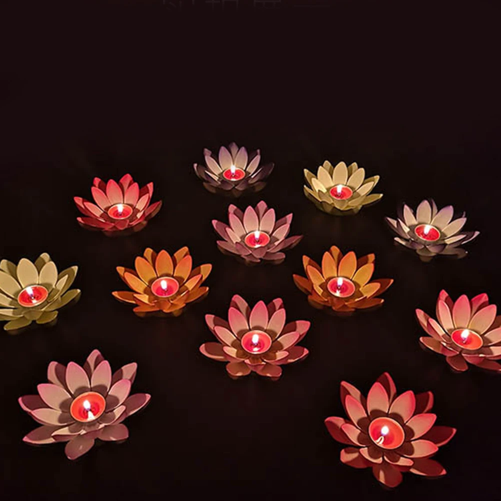 

Lotus Shape C Eco Friendly Decorative Blessing Festival Party HomeDecoration Romantic Atmosphere