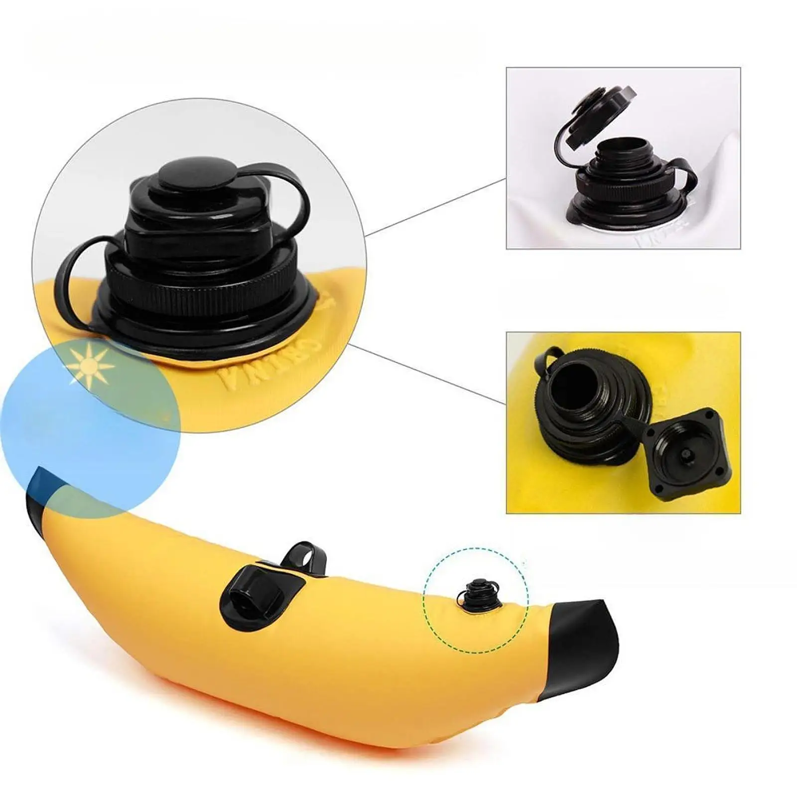 Kayak gonfiabile Balance Float Kayak Water Drifting Boat Balance Bucket Fishing Standing Float Stabilizer System Kit