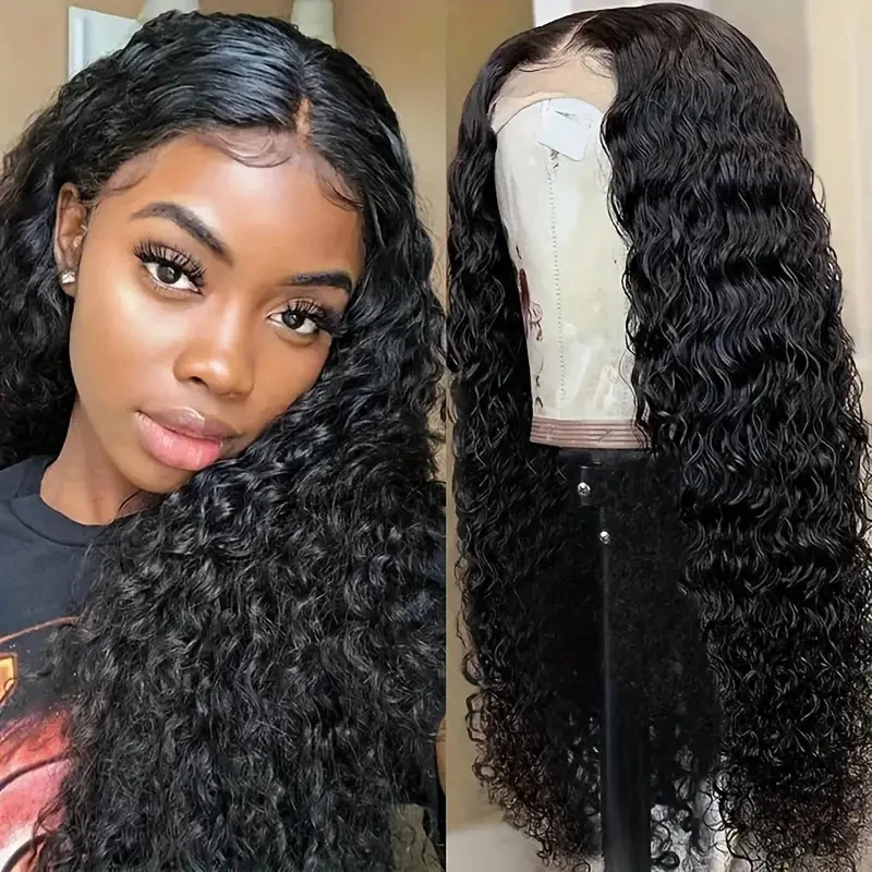 

HD Transparent Lace Frontal Wigs Deep Wave Lace Wig 13x6 Human Hair wigs 30 inch Brazilian Lace Frongt wigs for women on sale