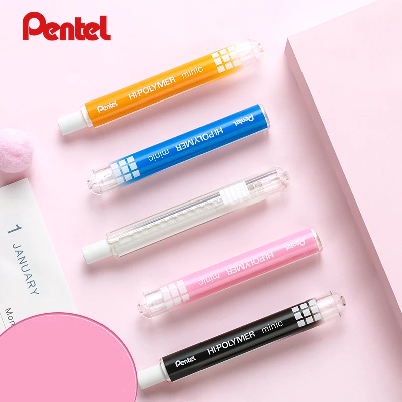 

Japan Pentel ZE82 Lipstick Eraser Creative Mini Push Type Retractable Eraser Art Special Replaceable Core Cute Stationery