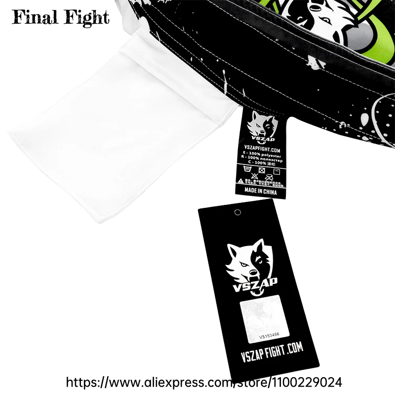 BJJ Shorts for Men MMA Fight Shorts Men Vszap No Gi Jiu Jitsu Grappling Boxing Kickboxing Cage Fighting Training Shorts White