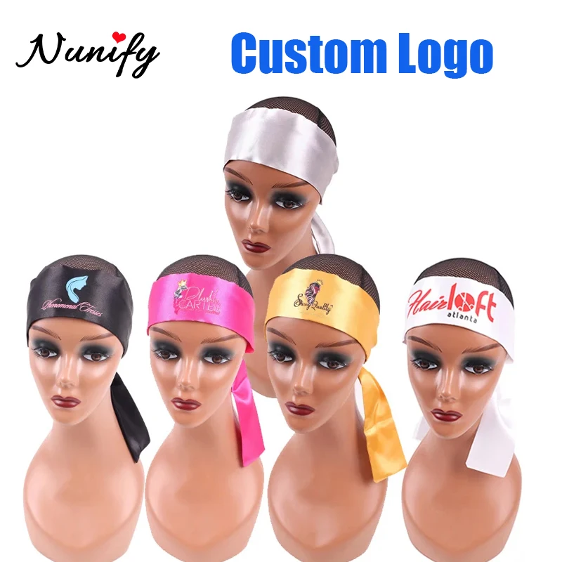 

Custom Logo Silk Wig Grip Edge Band For Wigs 6Cm Width Satin Edges Hair Wrap Pink Black Band For Wig 100Cm Long Headband 10Pcs