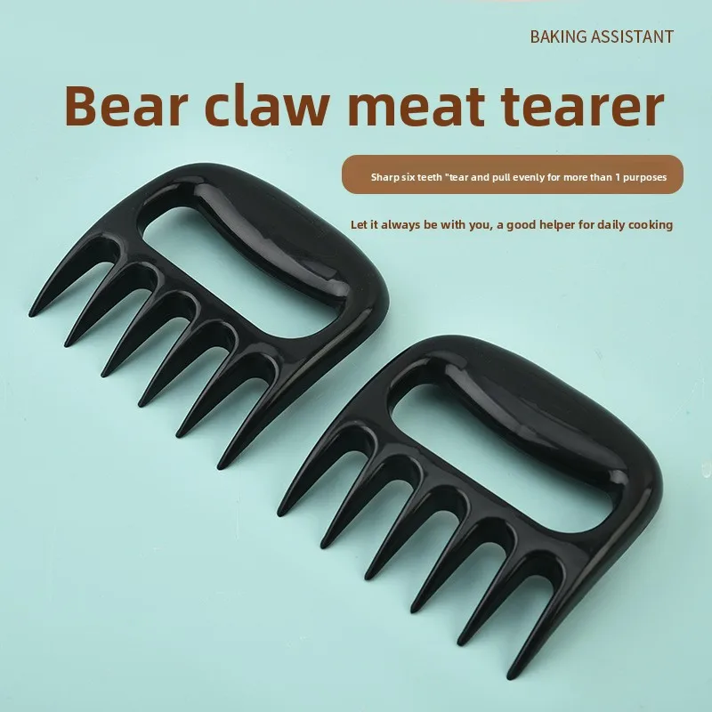 High Temperature Resistant Bear Claw Meat Shredder - Barbecue Meat Separation Fork, Handy Food Tool for Outdoor Grilling